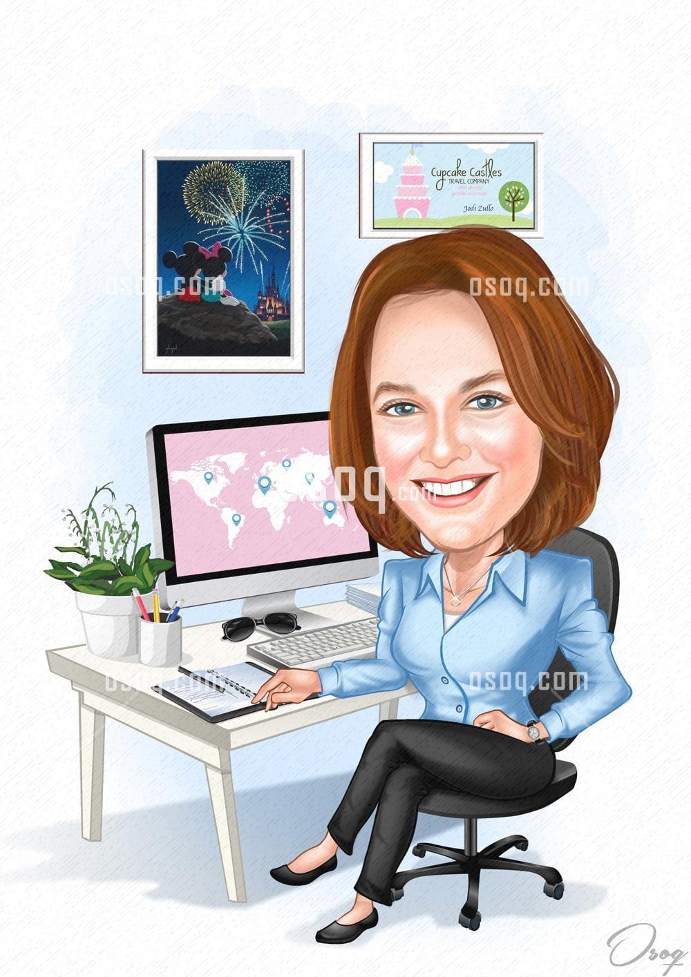 Office cartoon caricature 14