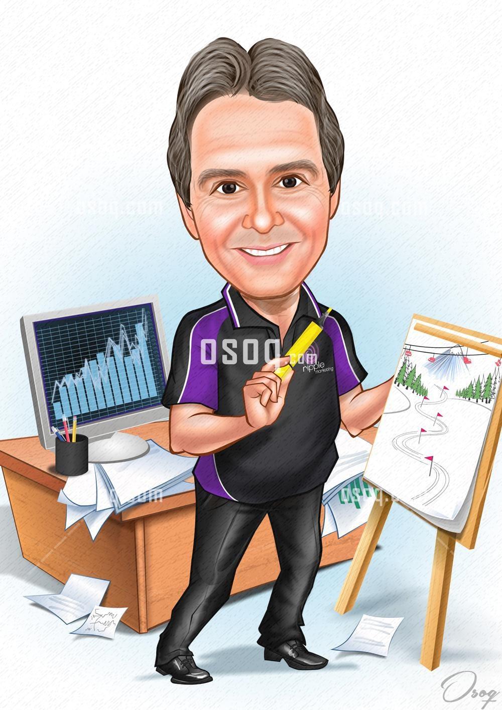 Office cartoon caricature 15