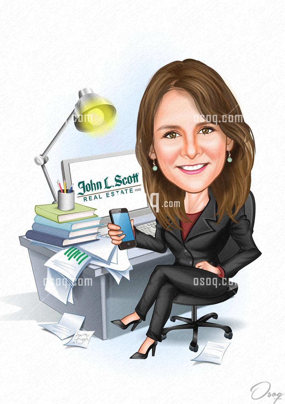 Office cartoon caricature 16