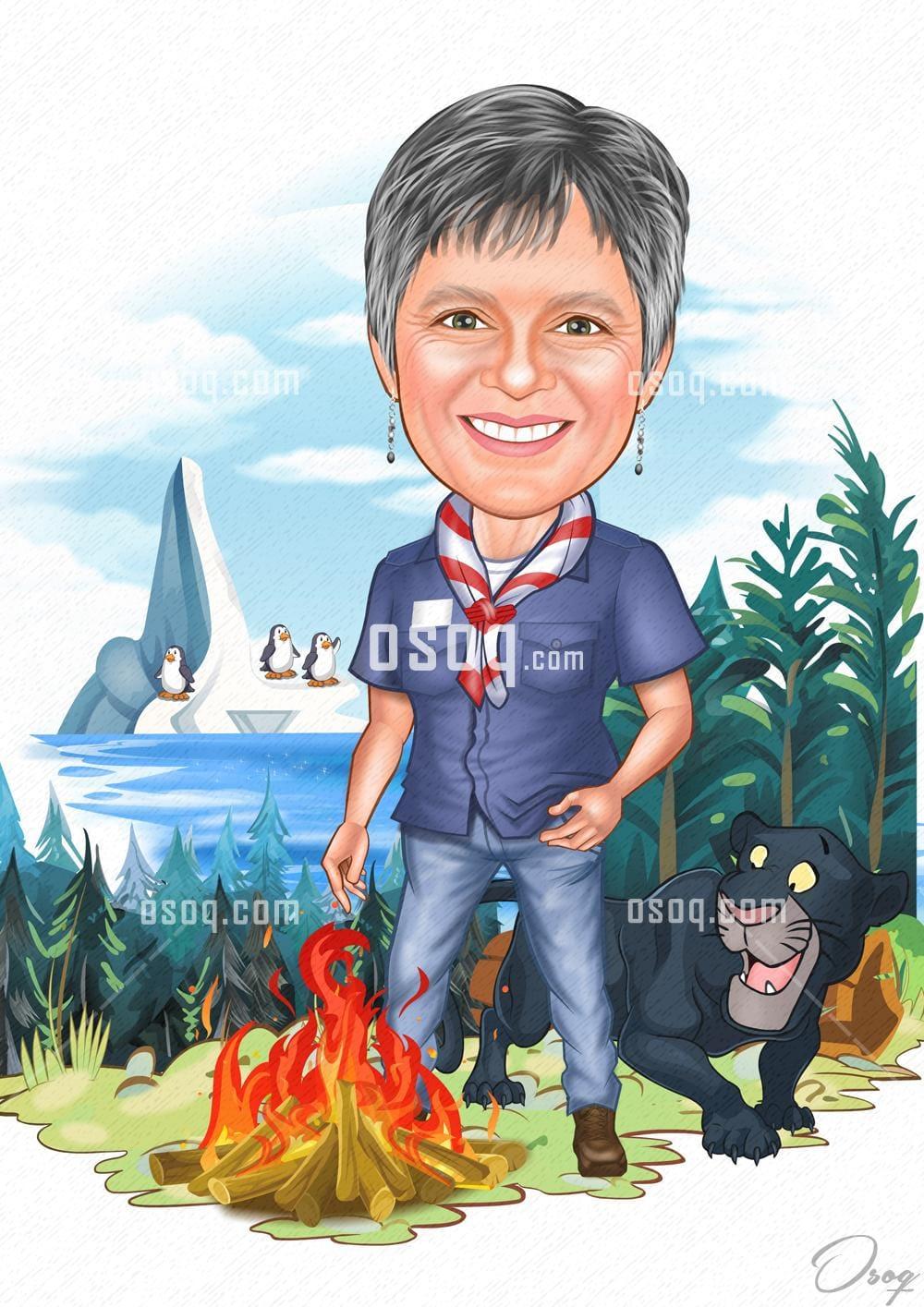 Personalized cartoon caricature 03