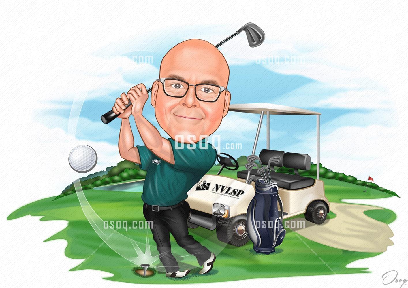 Personalized cartoon caricature 14