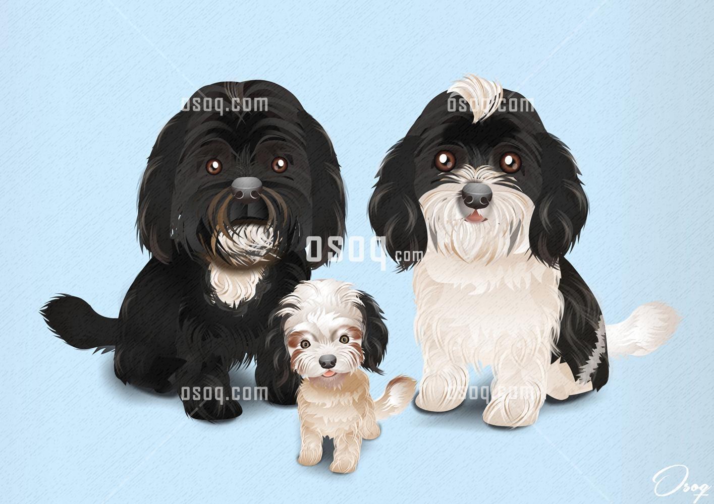 Pets cartoon caricature 03