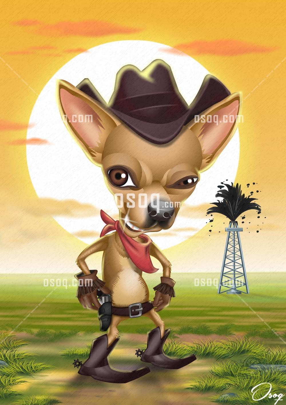 Pets cartoon caricature 06
