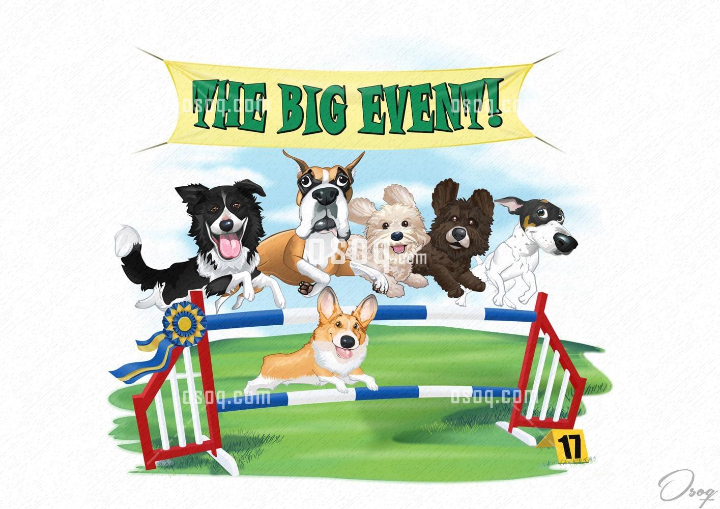 Pets cartoon caricature 14