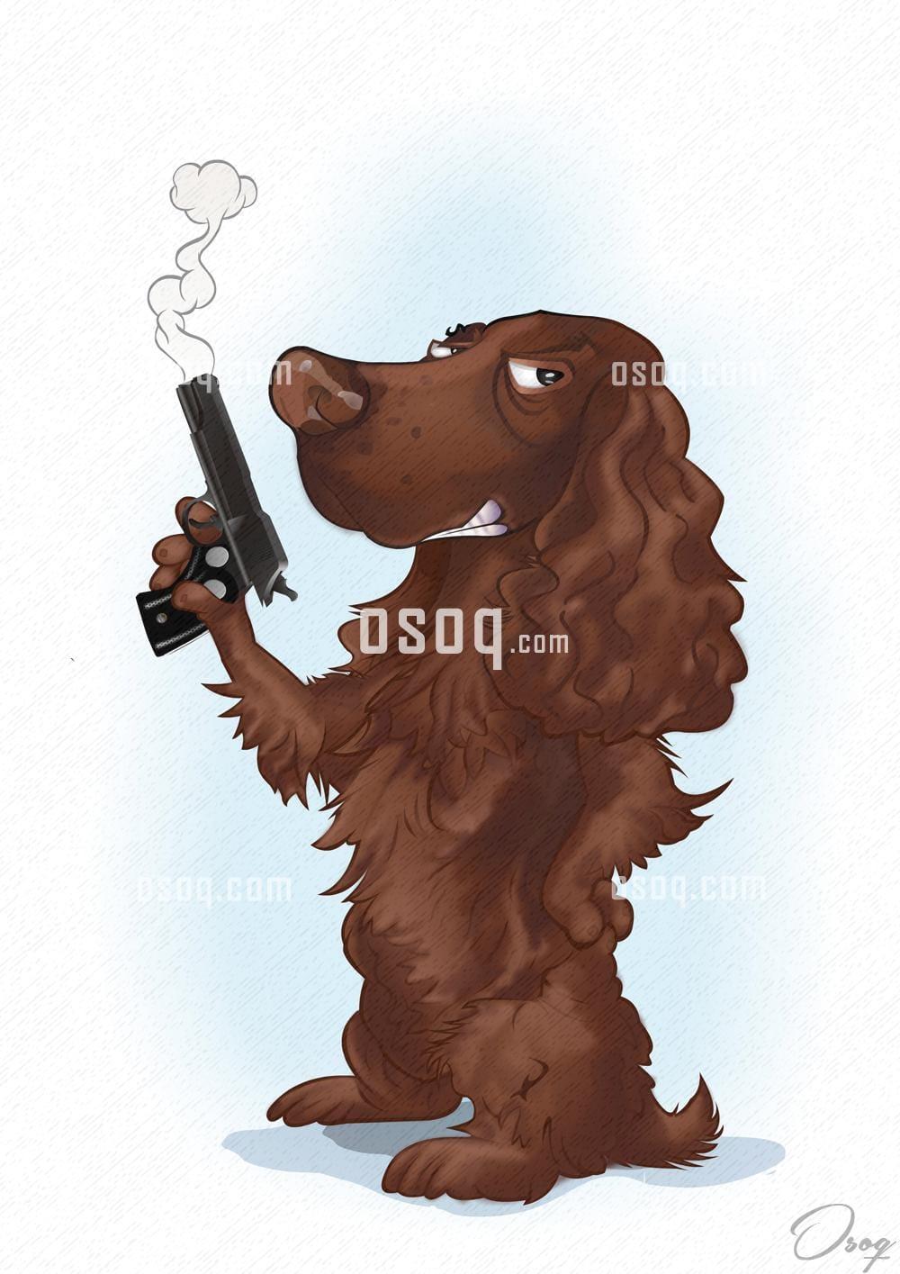 Pets cartoon caricature 15