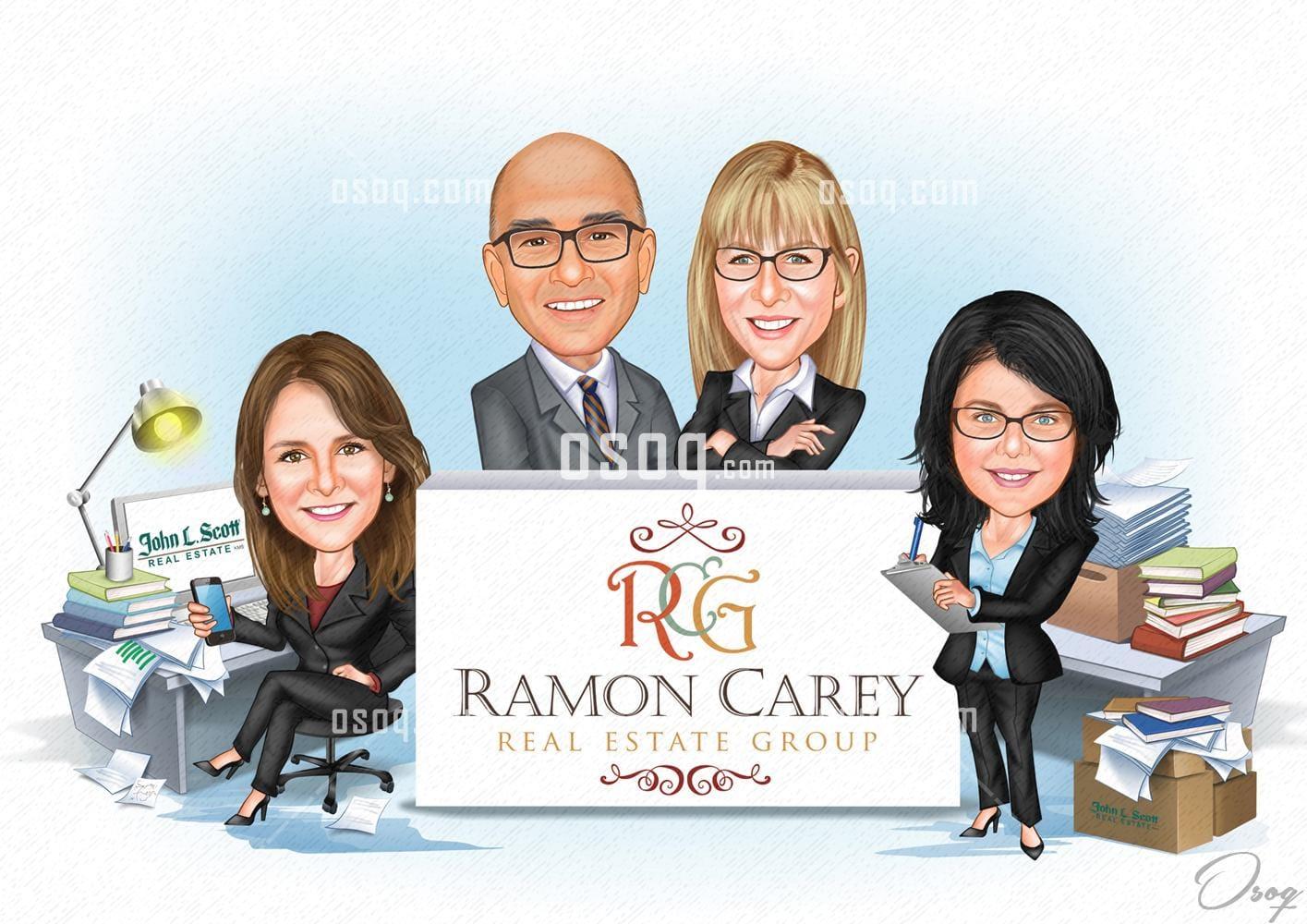 Real estate cartoon caricature 01
