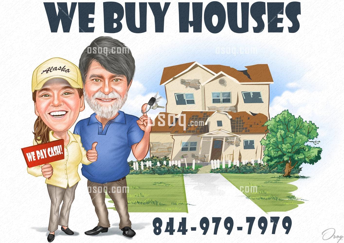 Real estate cartoon caricature 05