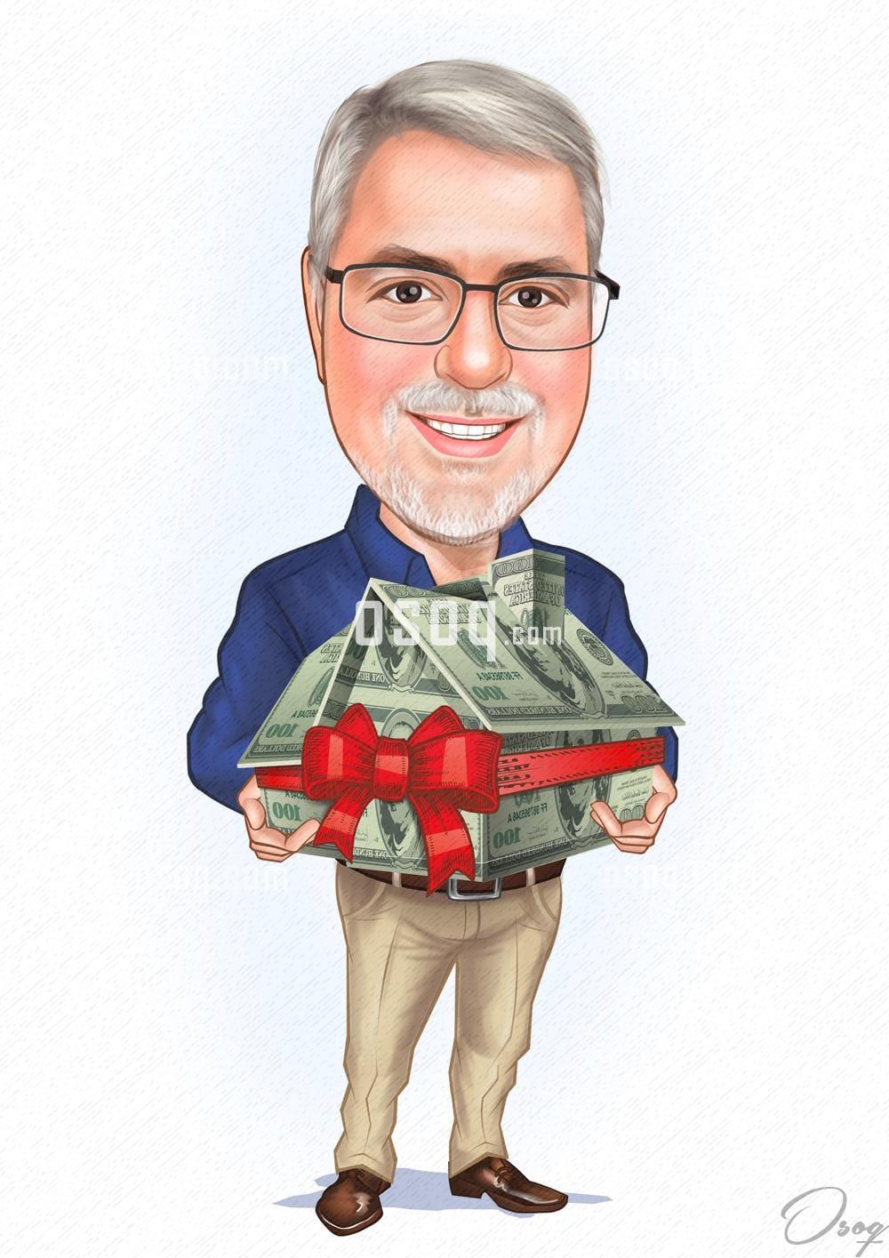 Real estate cartoon caricature 09