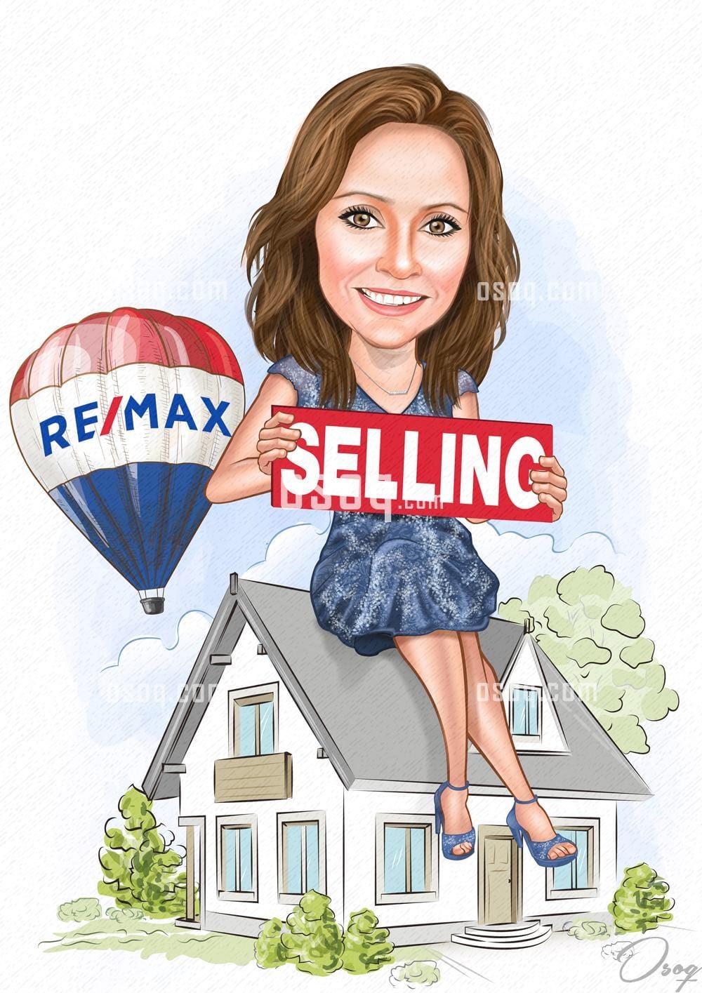 Real estate cartoon caricature 10