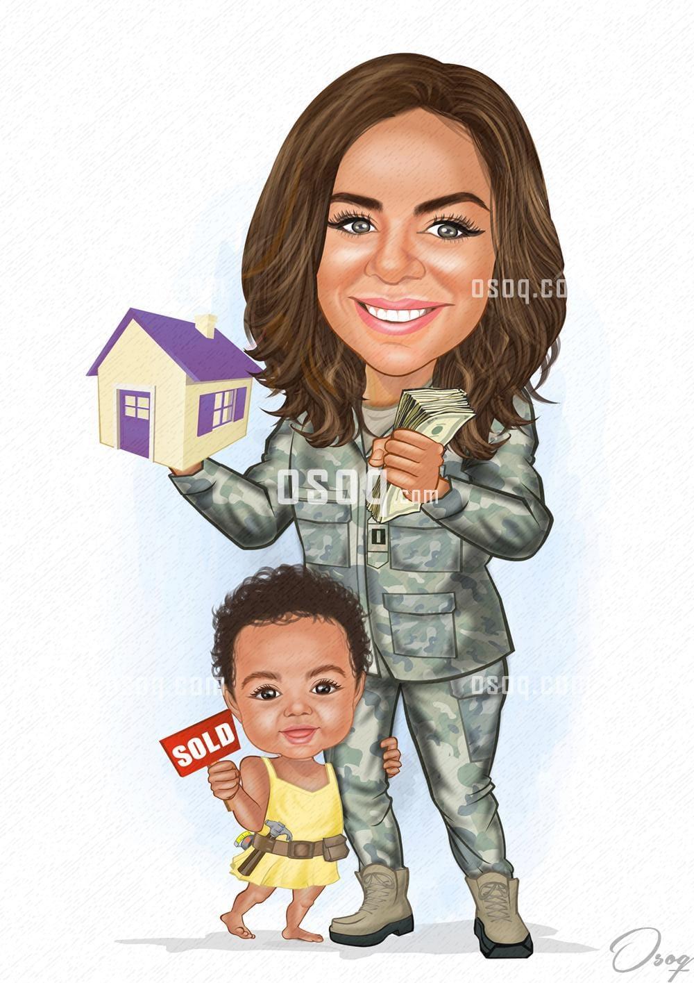 Real estate cartoon caricature 15