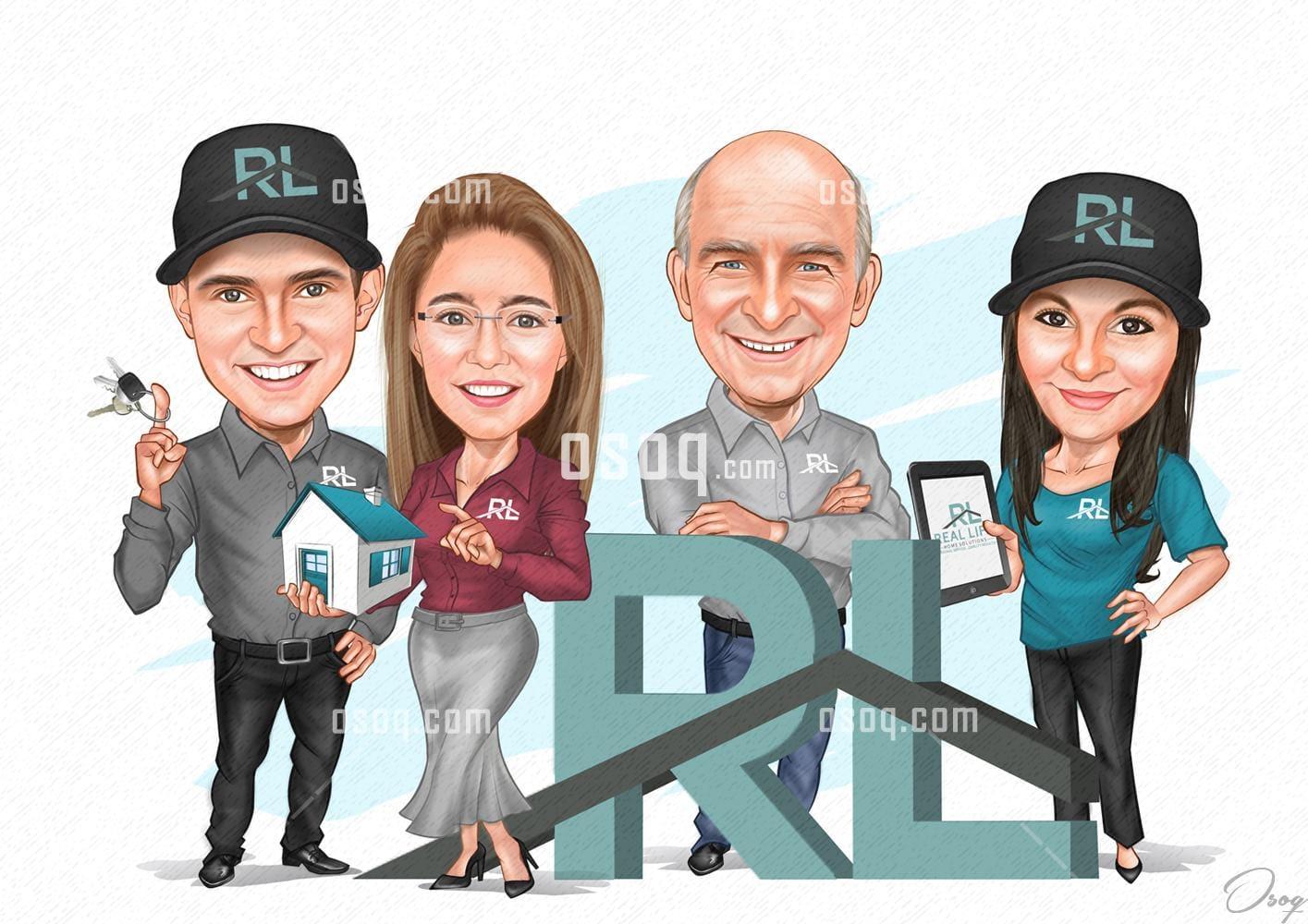 Real estate cartoon caricature 19