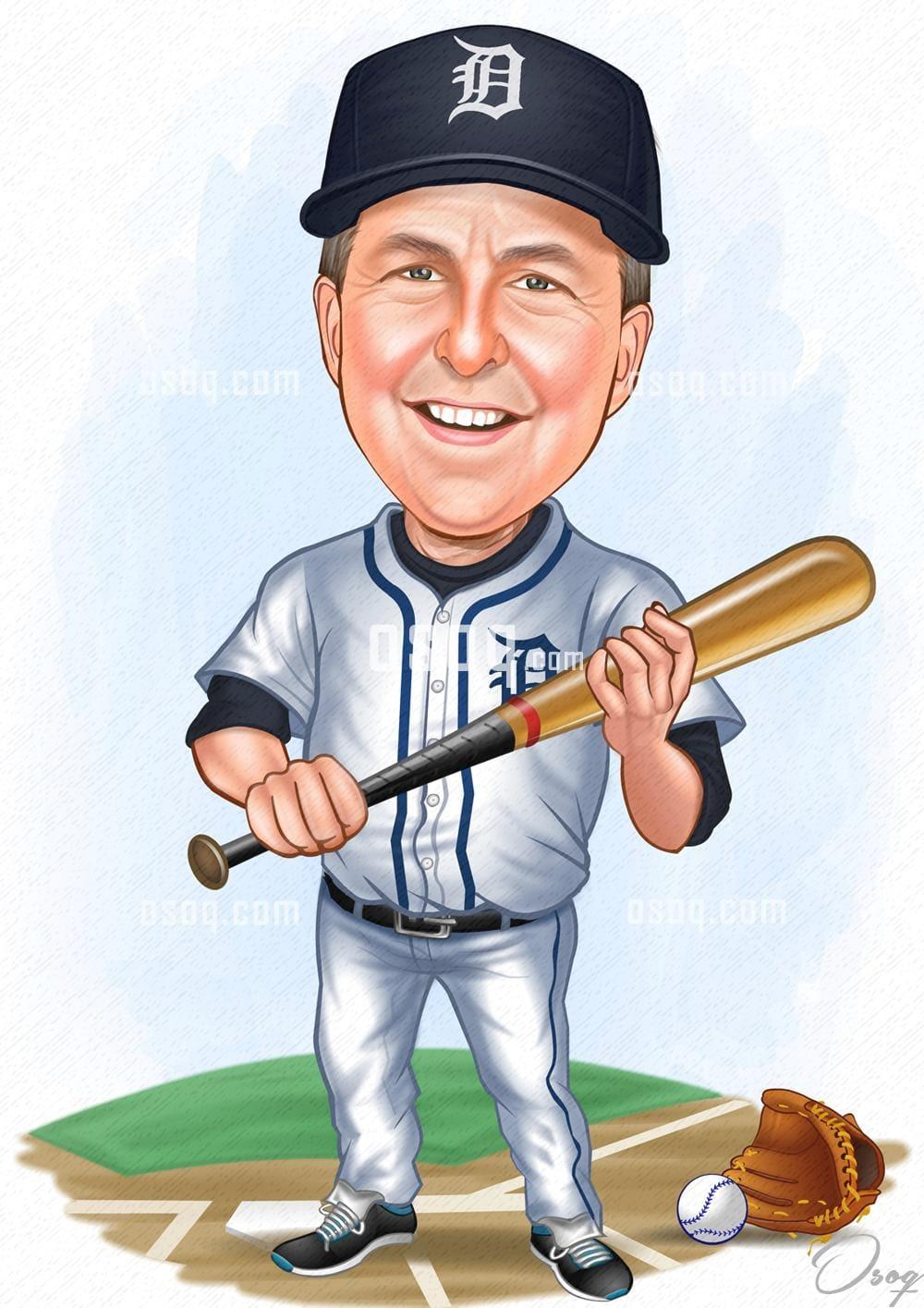 Sports cartoon caricature 01