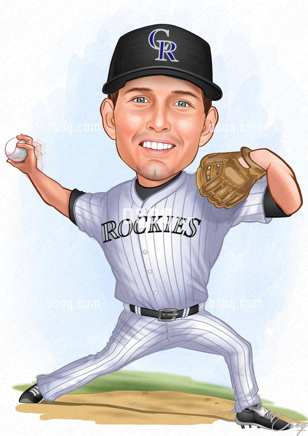 Sports cartoon caricature 08