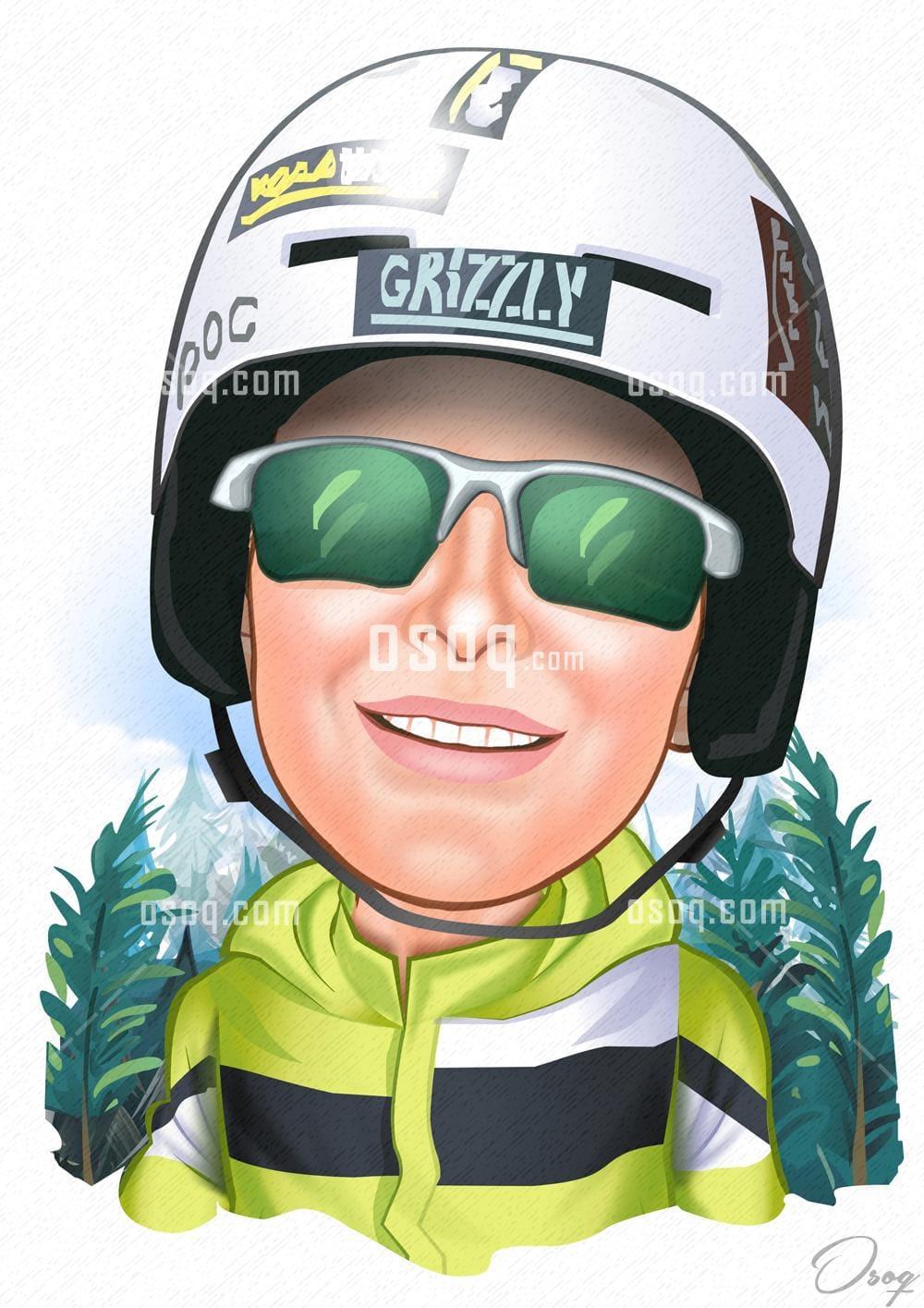 Sports cartoon illustration 01