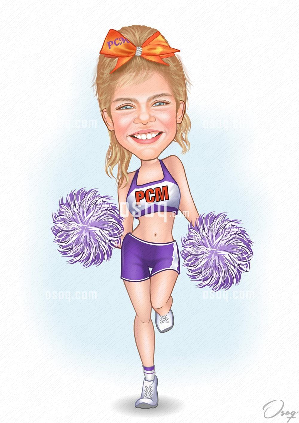 Sports cartoon illustration 07