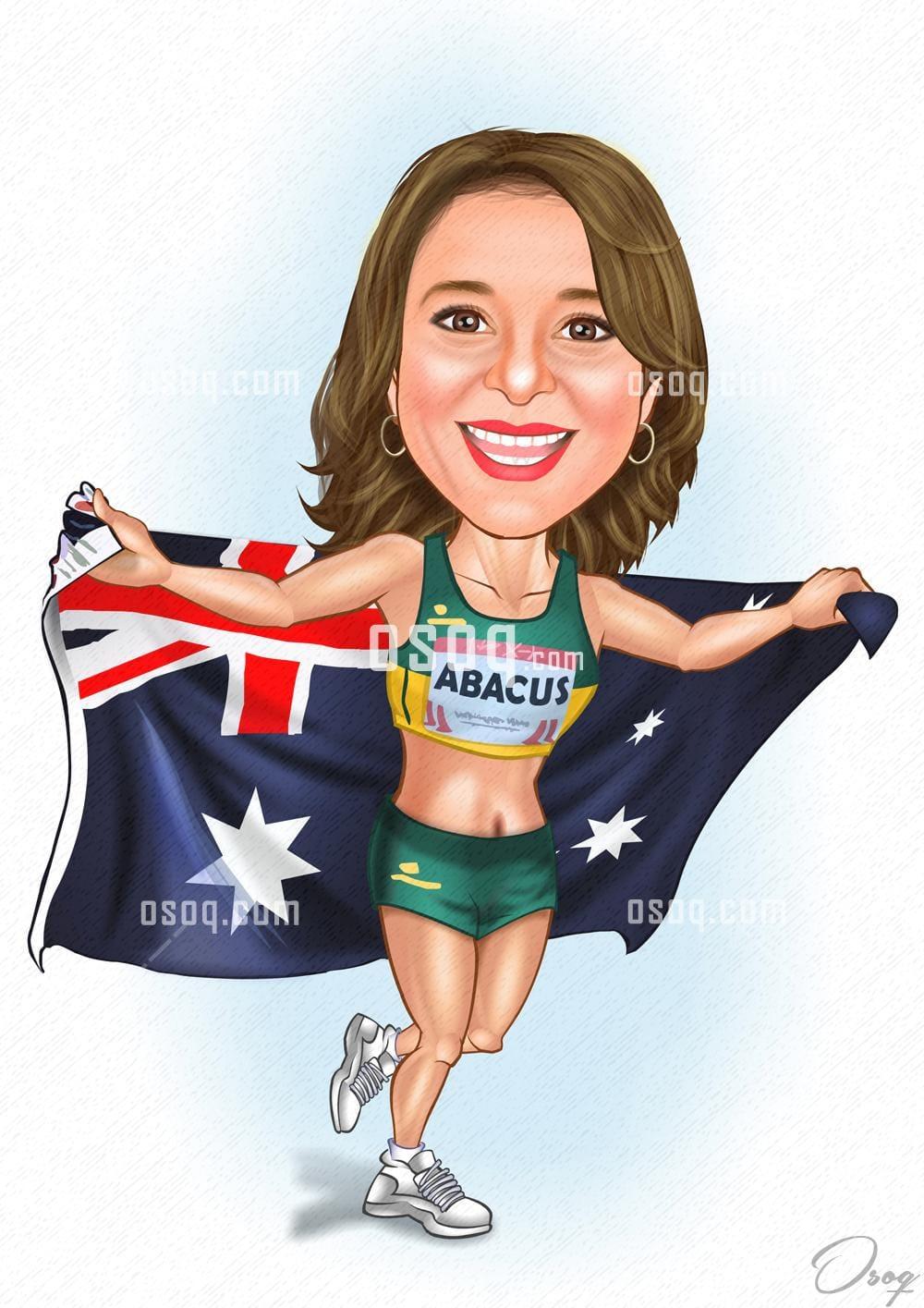 Sports cartoon illustration 08
