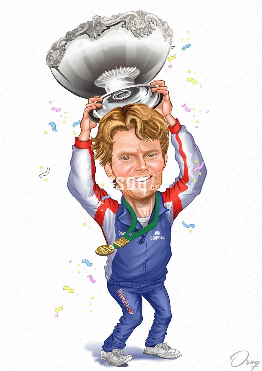 Sports cartoon illustration 09