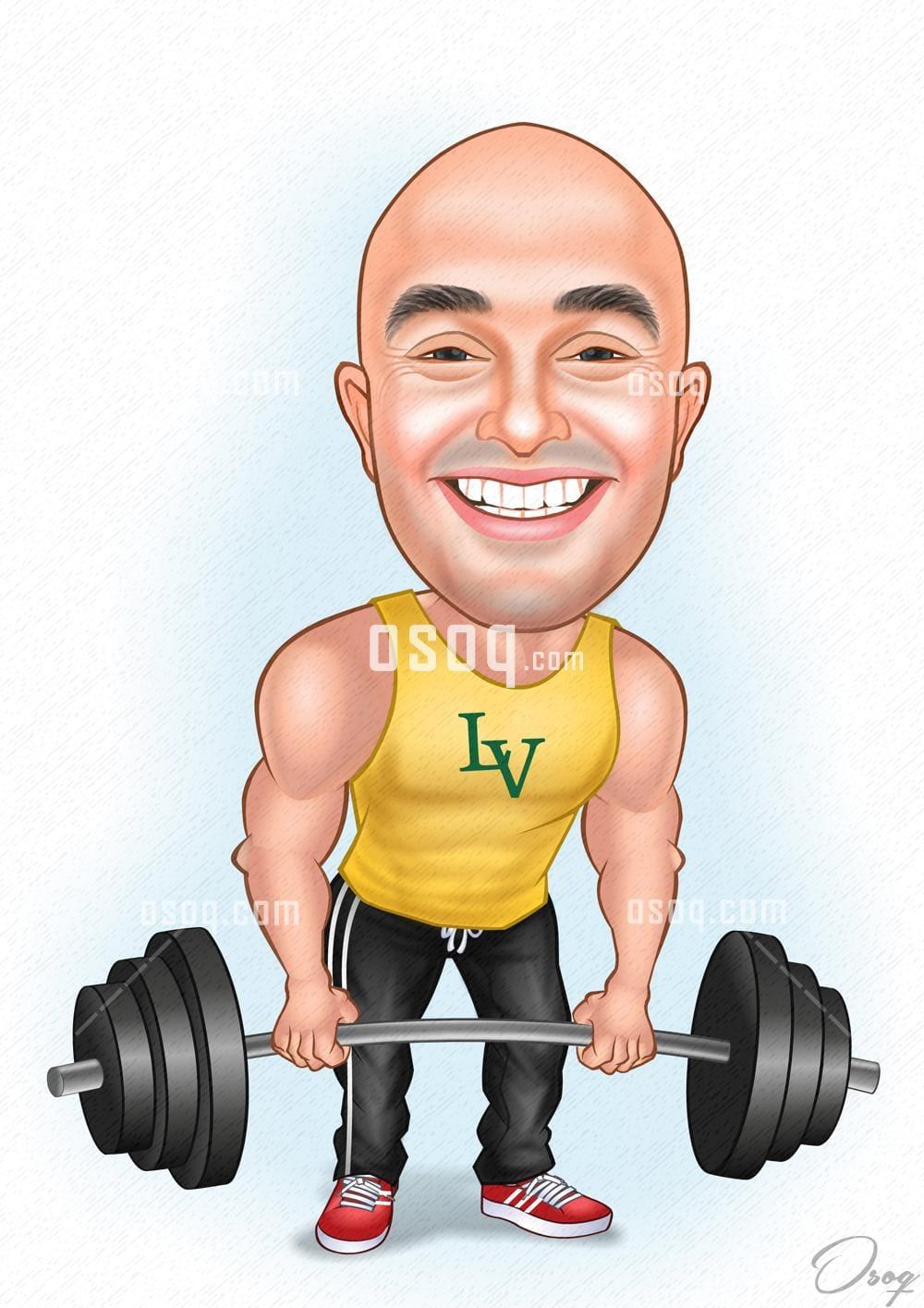 Sports cartoon illustration 14