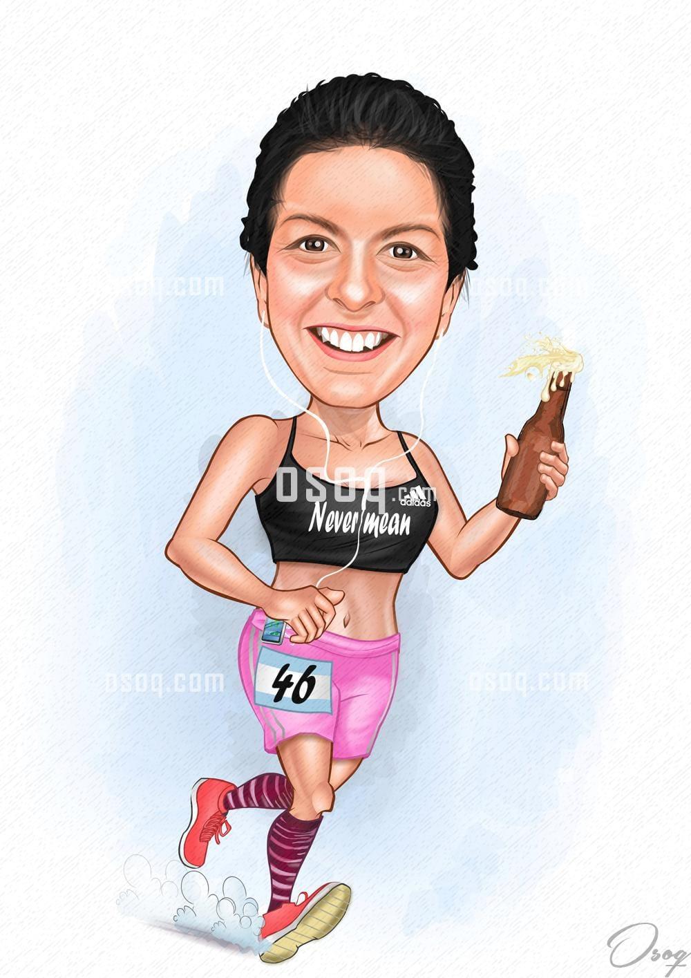 Sports cartoon illustration 16