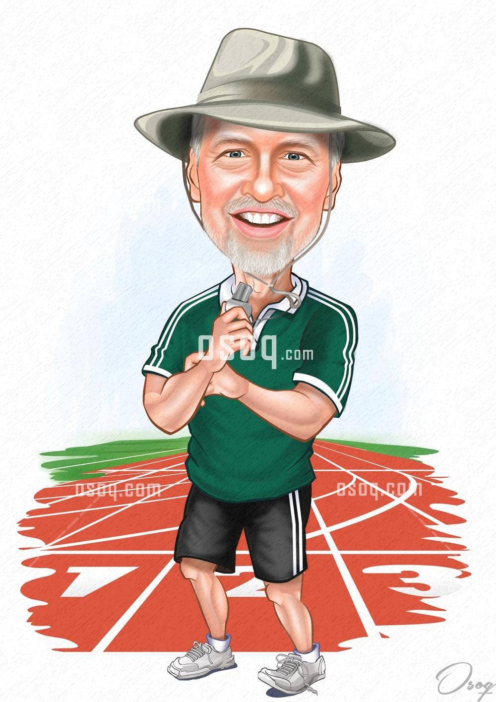 Sports cartoon illustration 19