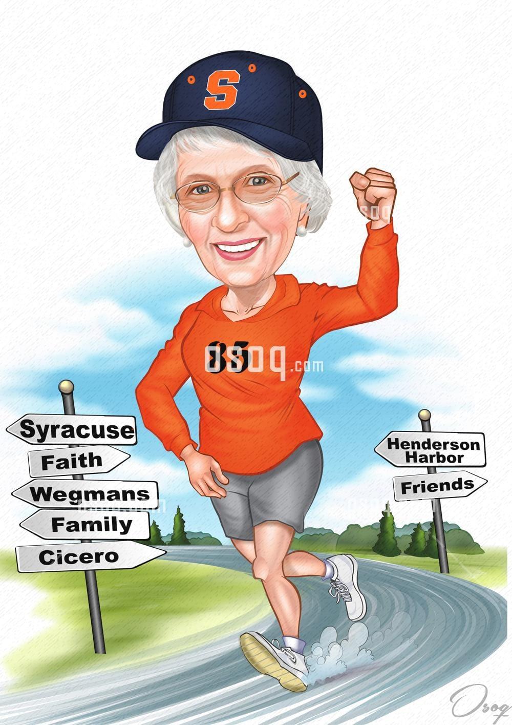 Sports cartoon illustration 20