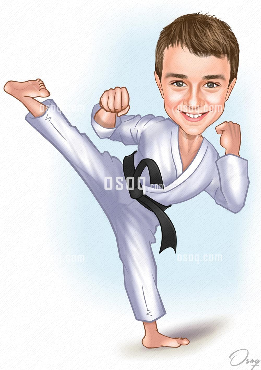 Sports cartoon portrait 05