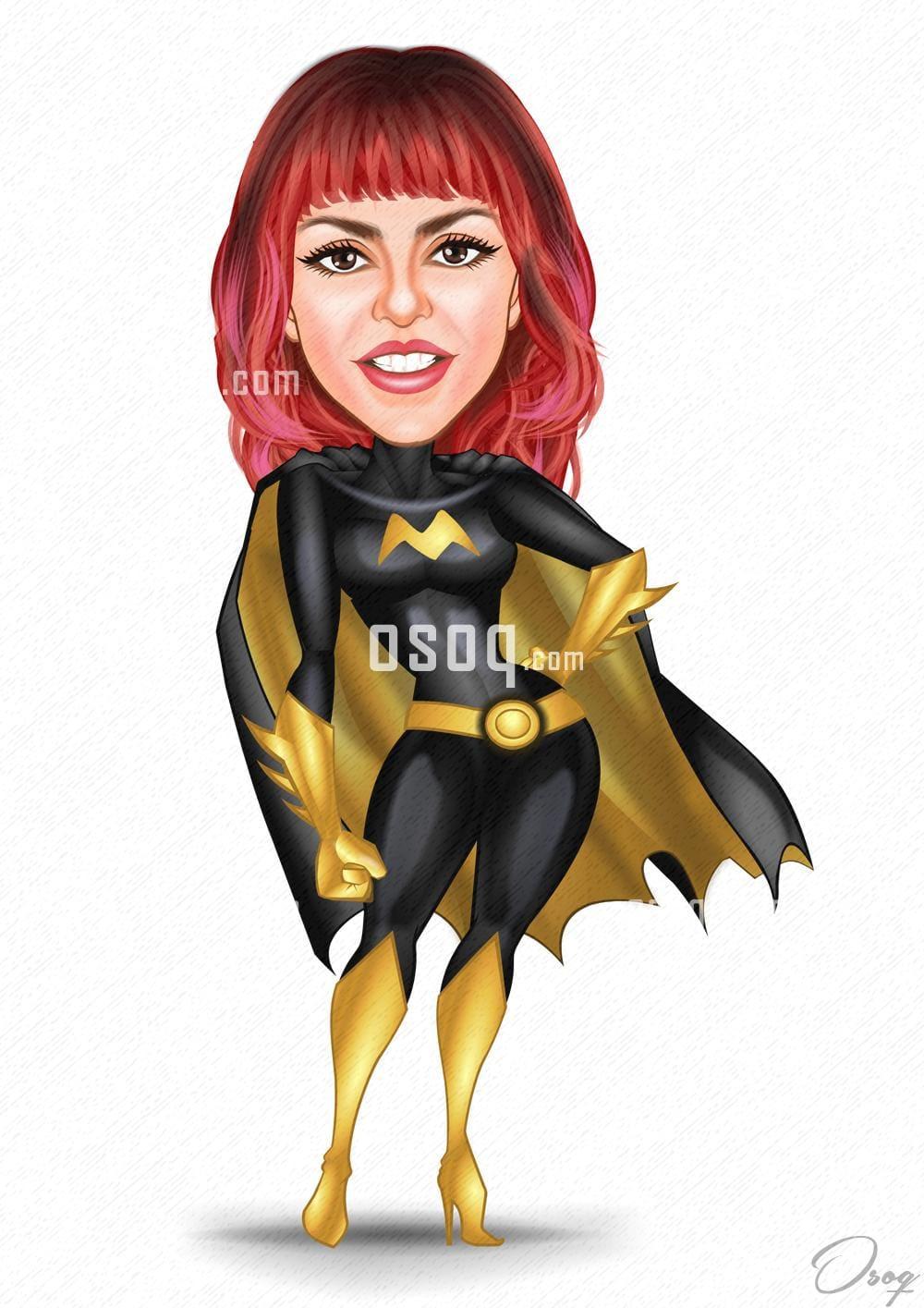Superheroes cartoon caricature 04