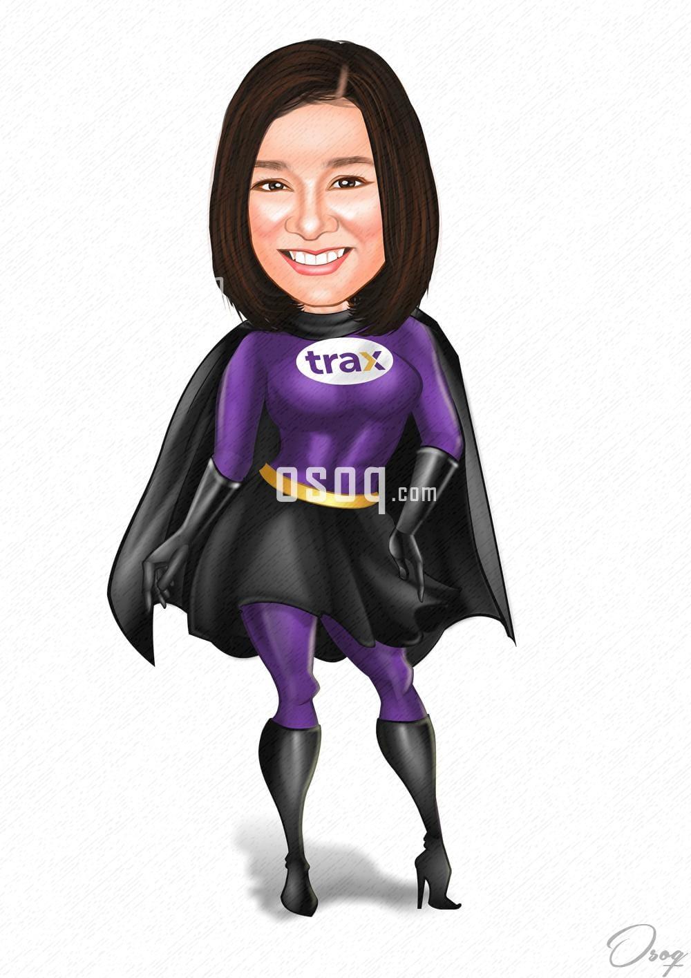 Superheroes cartoon caricature 06