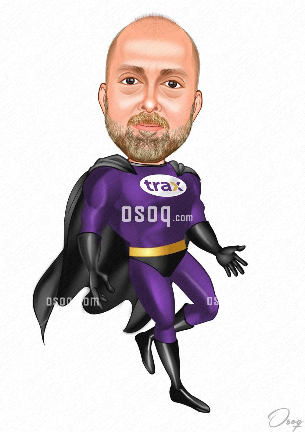 Superheroes cartoon caricature 13