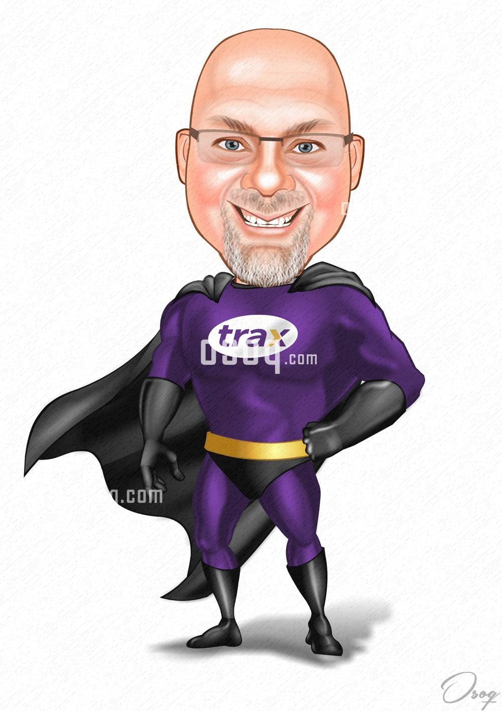 Superheroes cartoon caricature 17