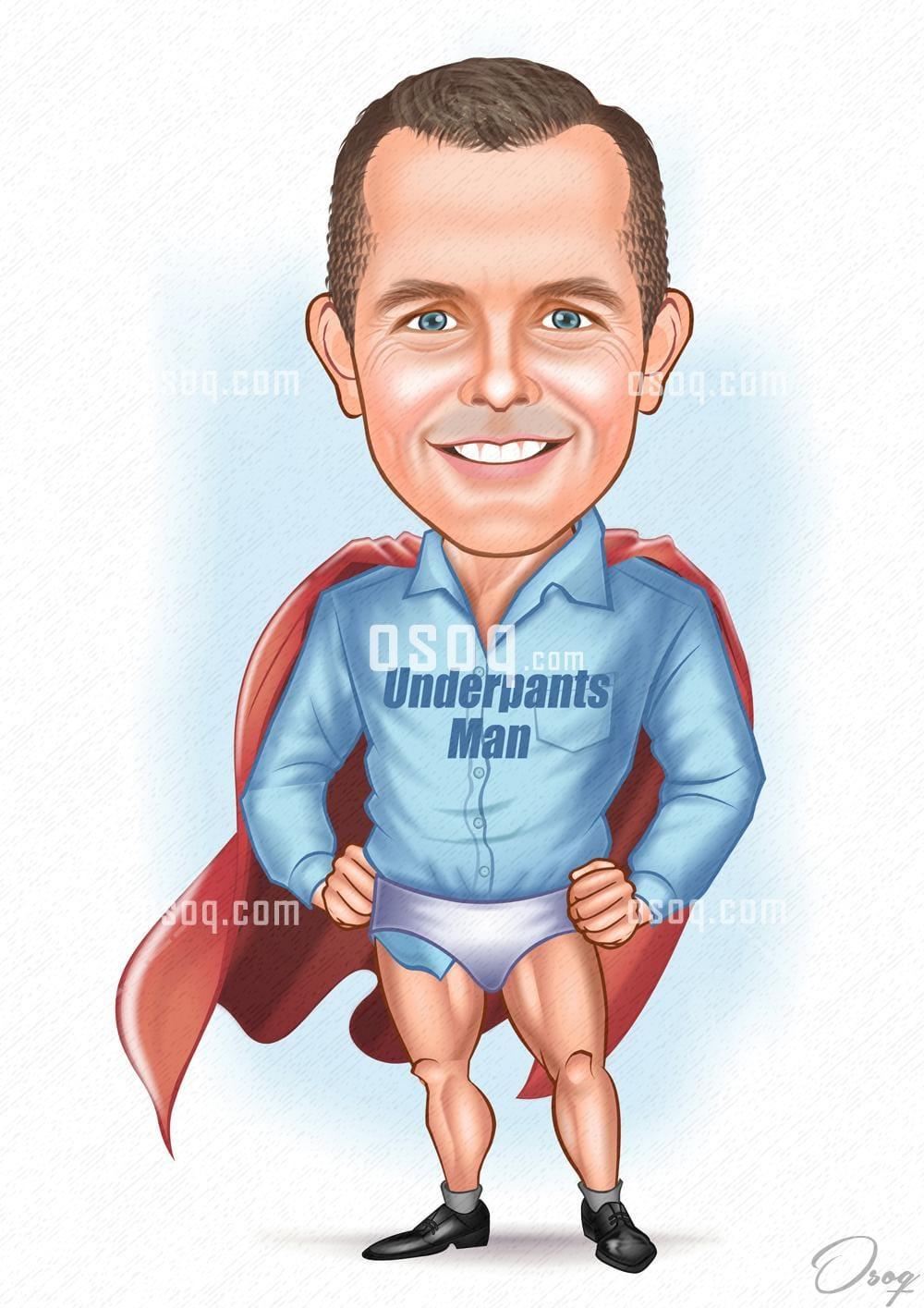 Superheroes cartoon portrait 10