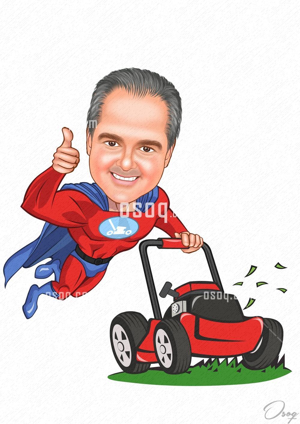 Superheroes cartoon portrait 11