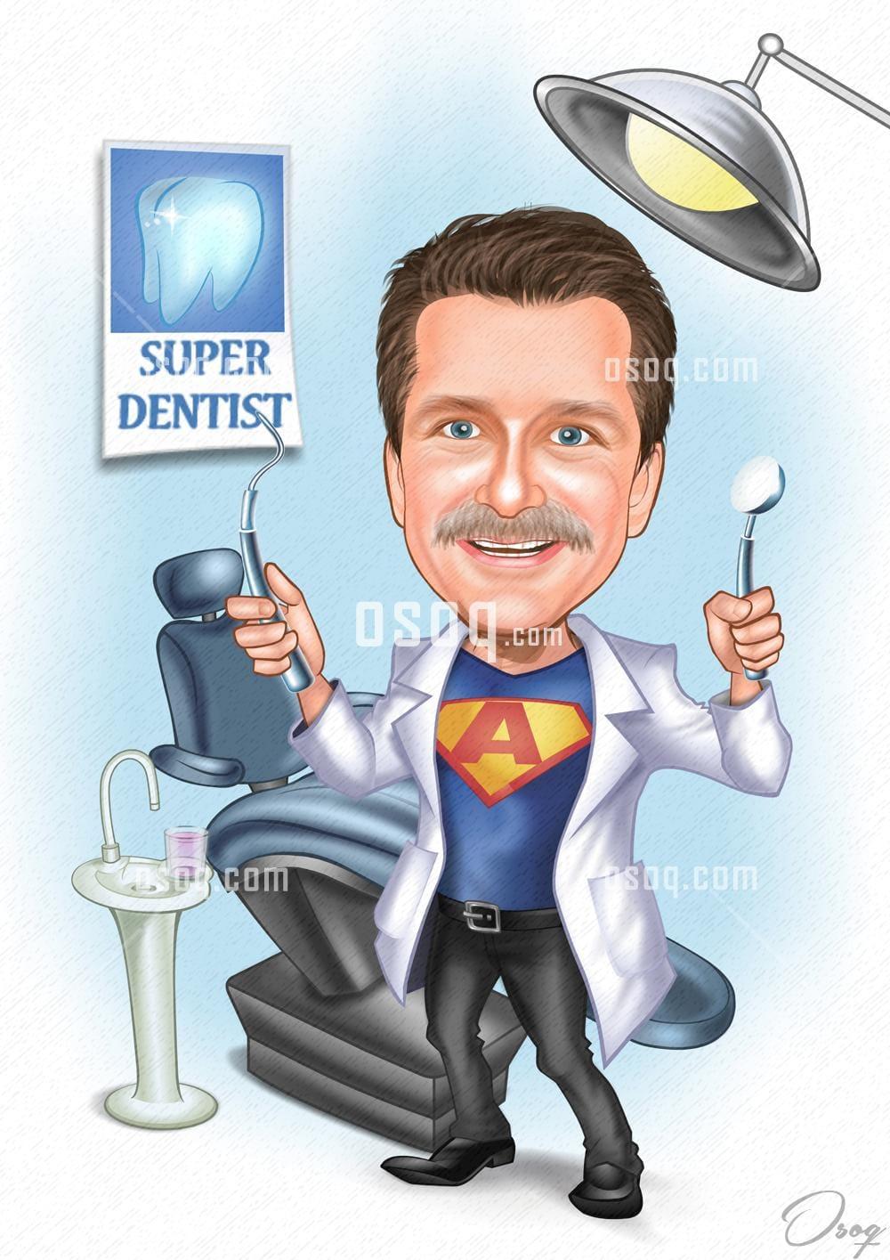 Superheroes cartoon portrait 14