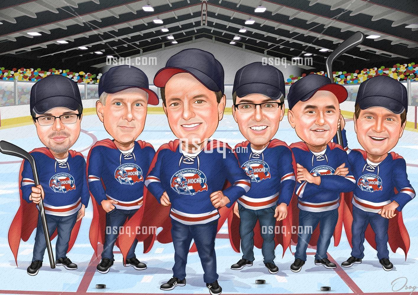 Superheroes cartoon portrait 18