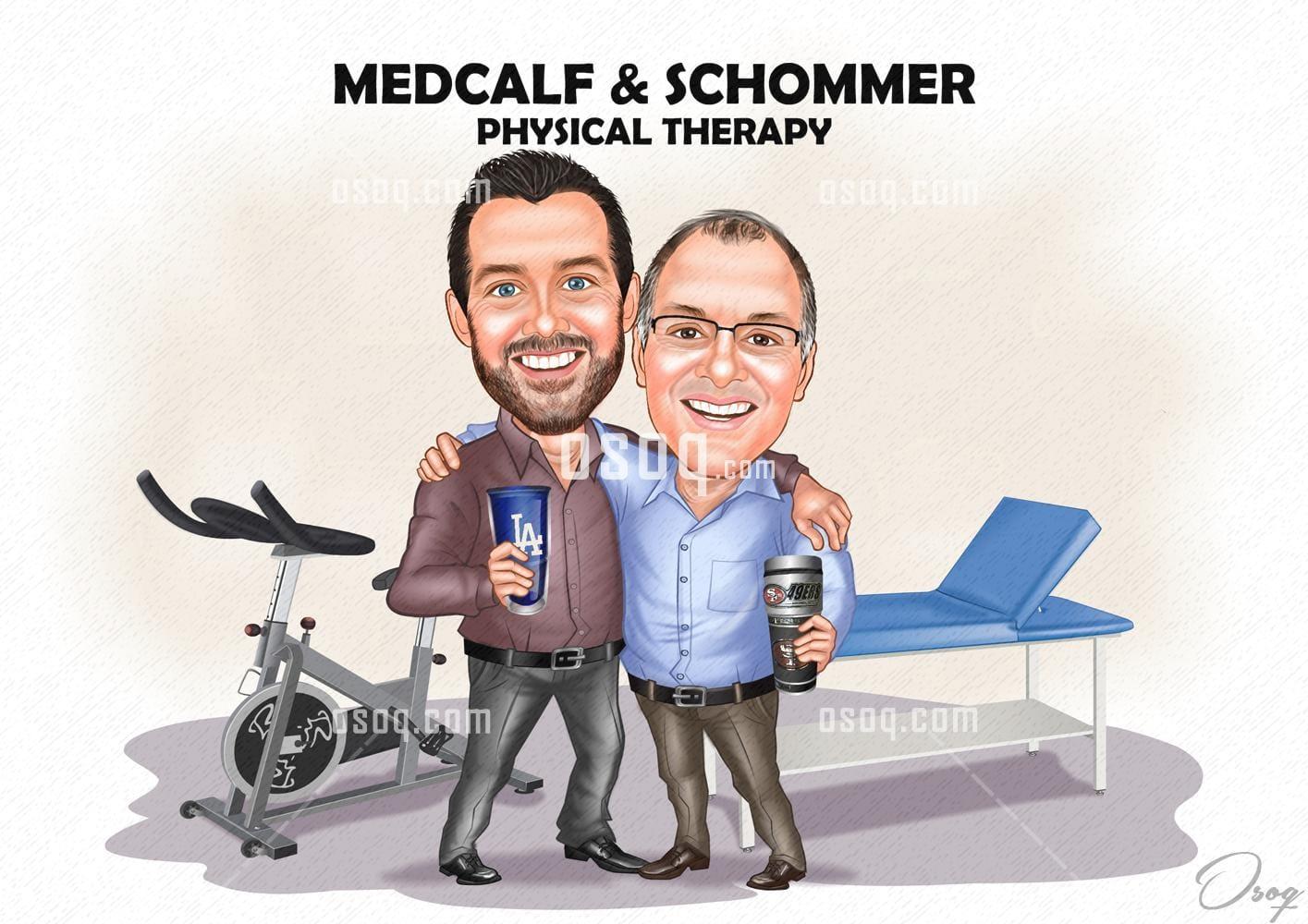 Team logo cartoon caricature 01