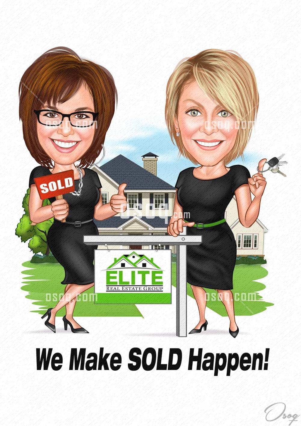 Team logo cartoon caricature 13