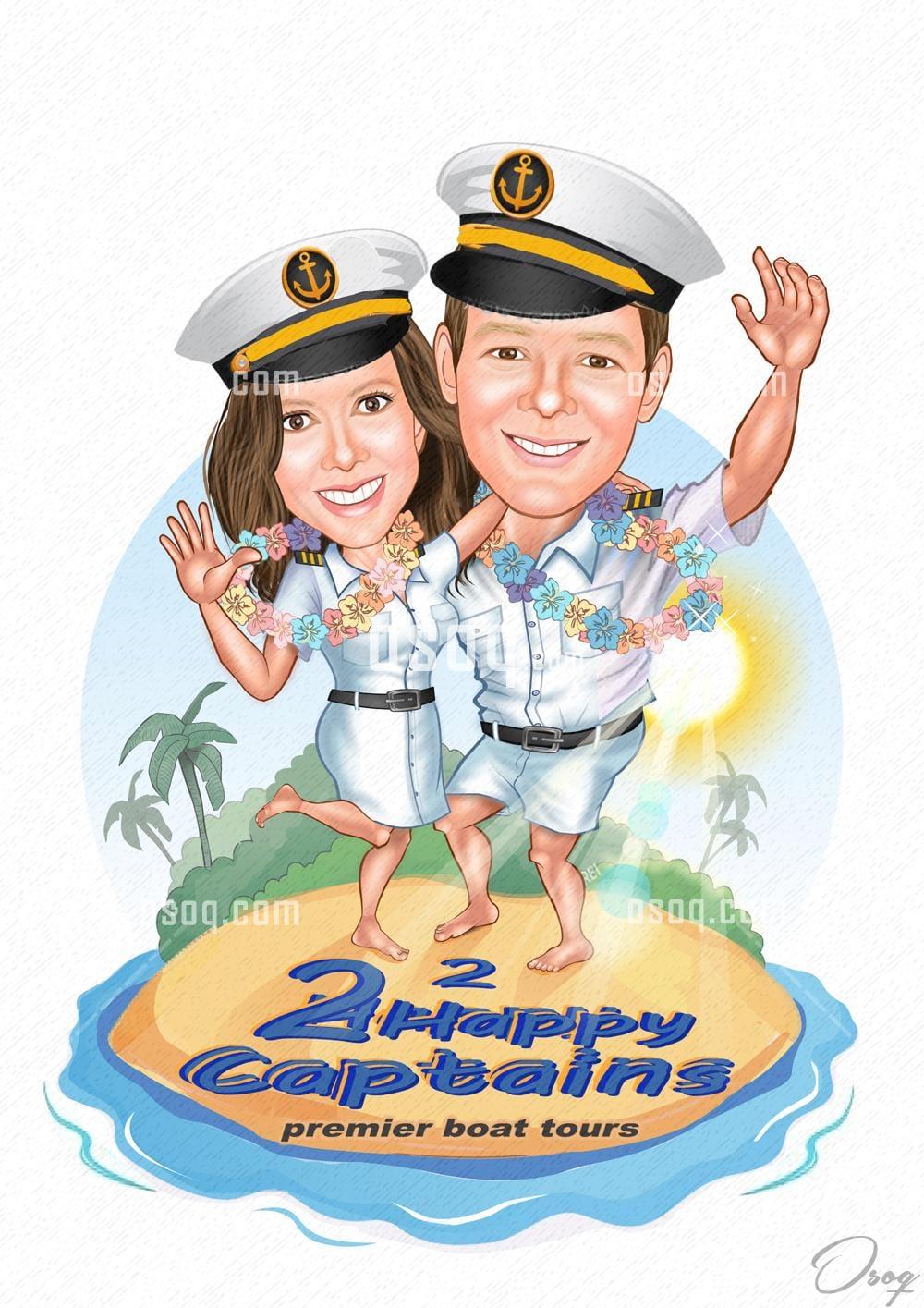 Team logo cartoon caricature 15