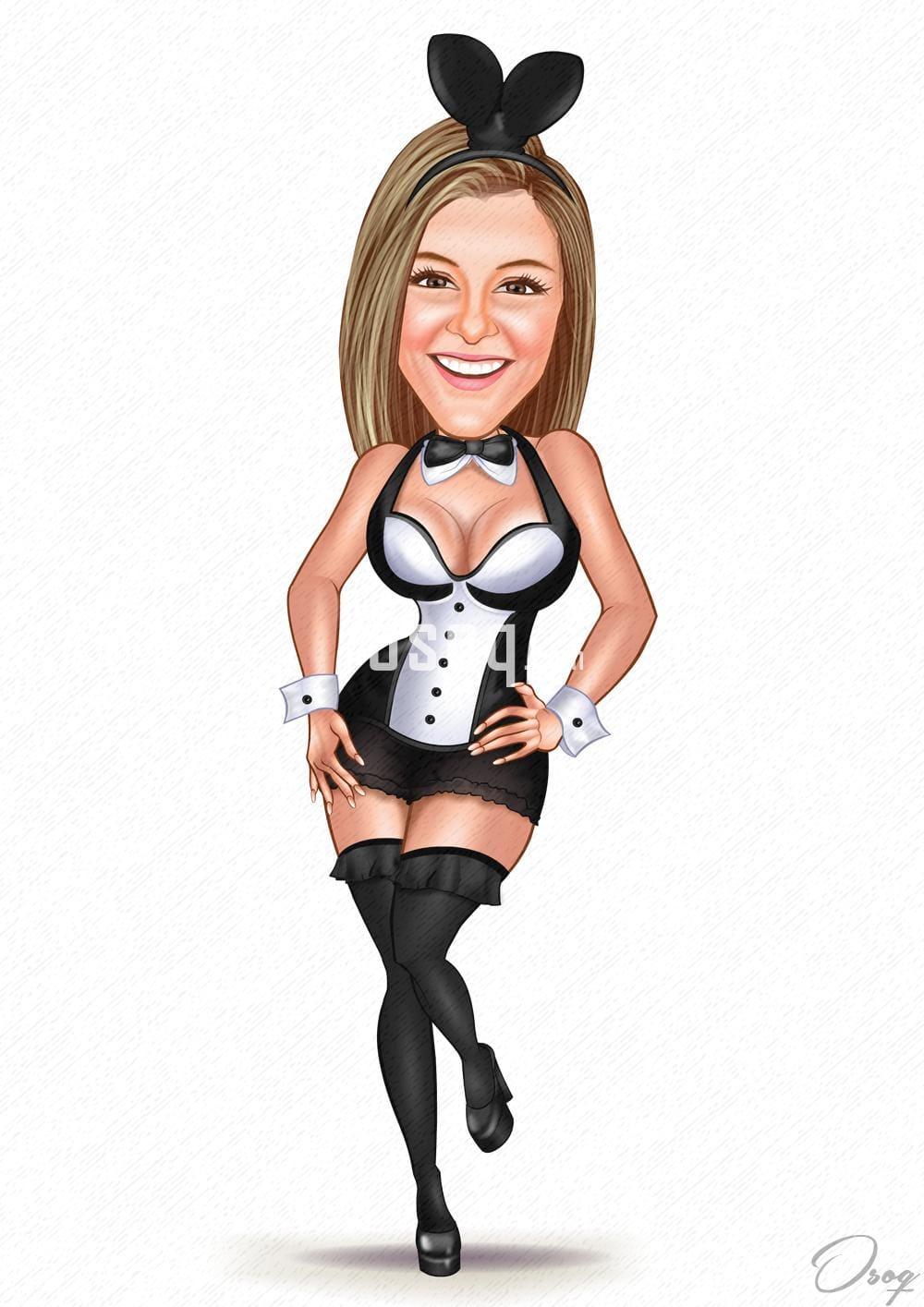 Woman cartoon caricature 10
