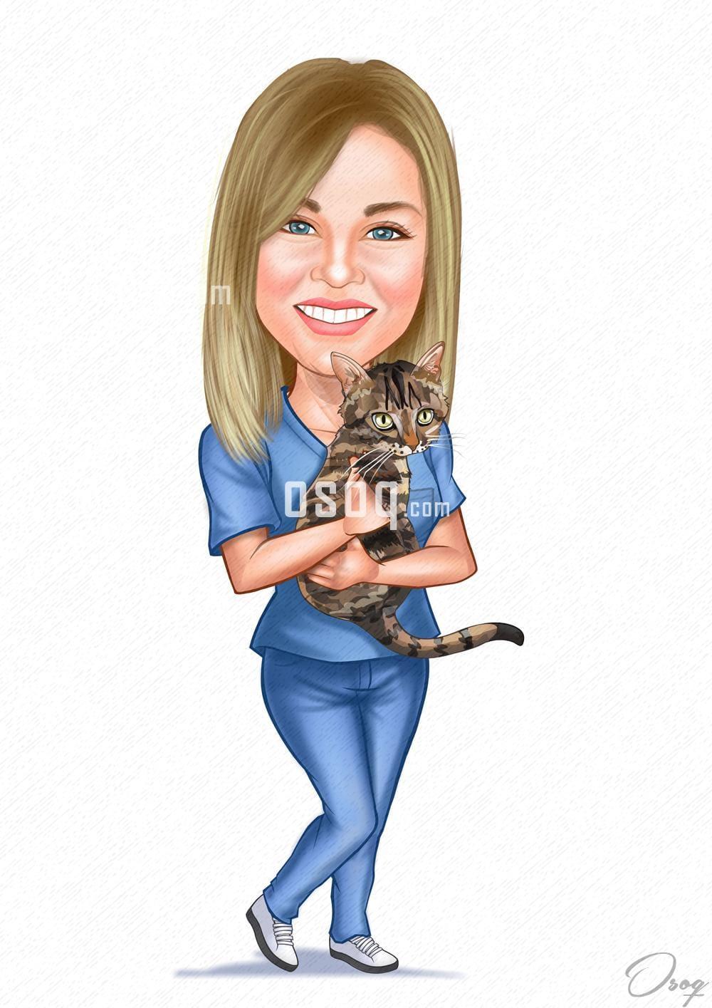Woman cartoon caricature 11