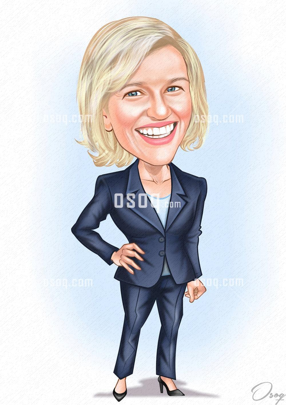 Woman cartoon caricature 16