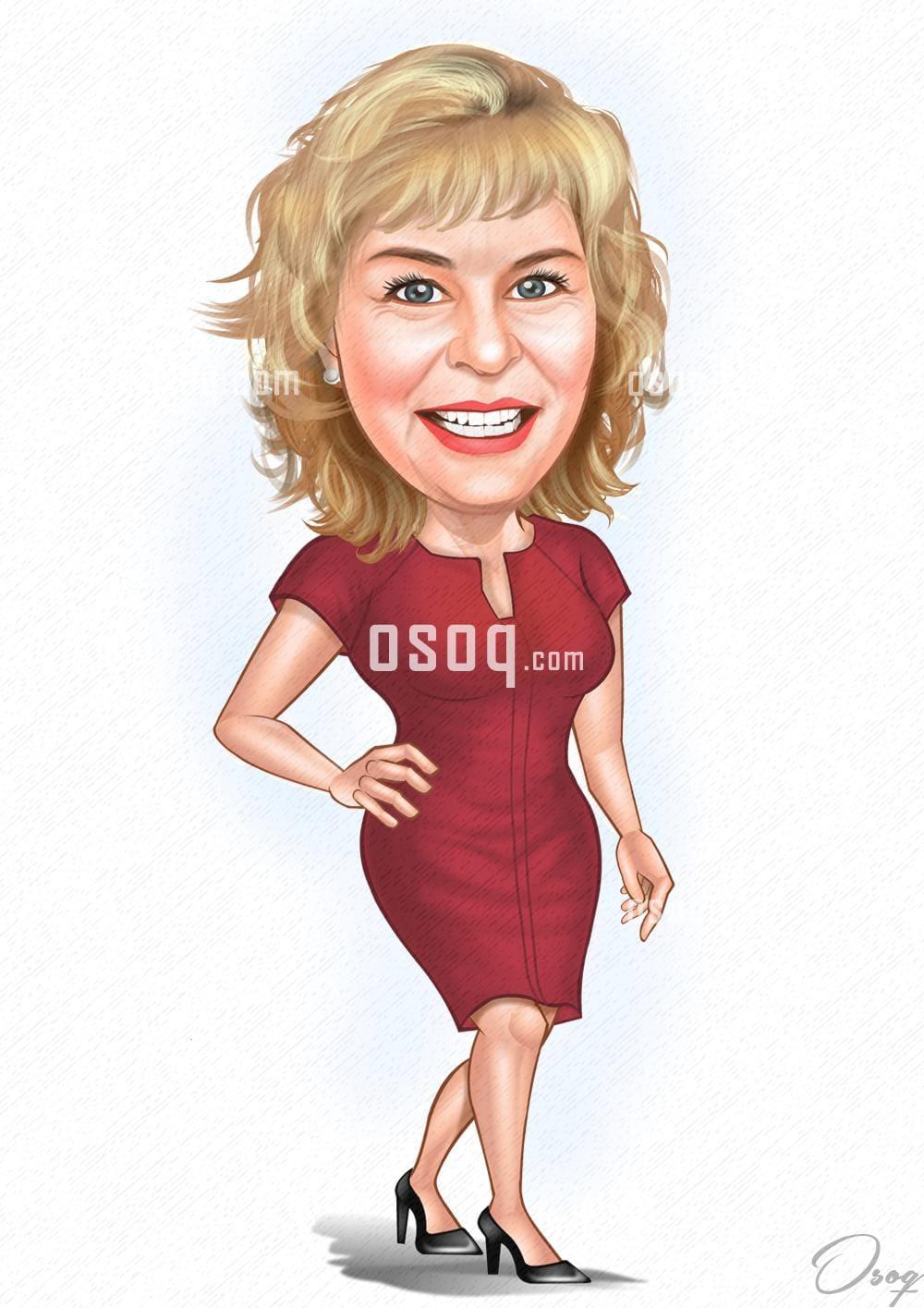Woman cartoon caricature 18