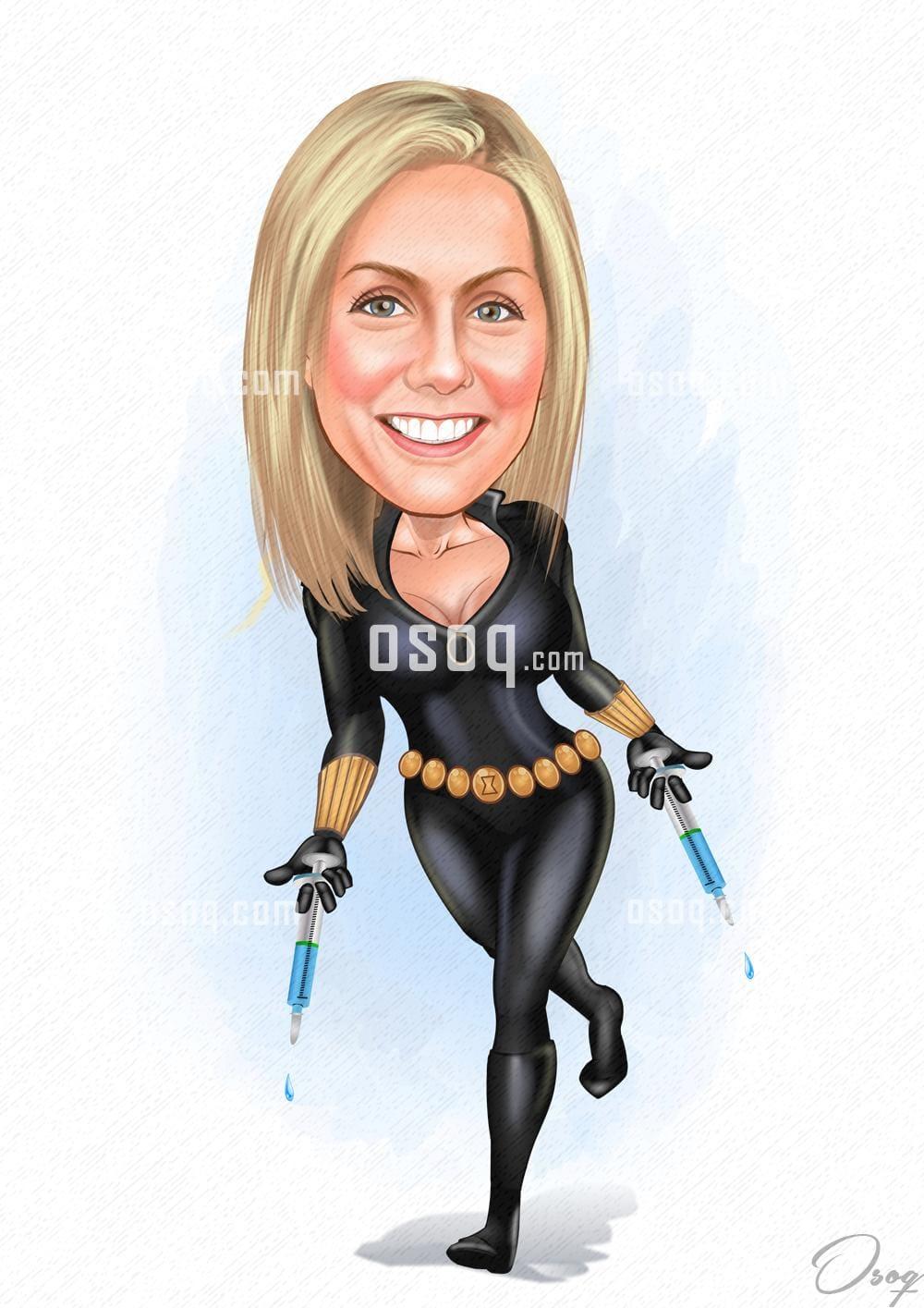 Woman cartoon caricature 19