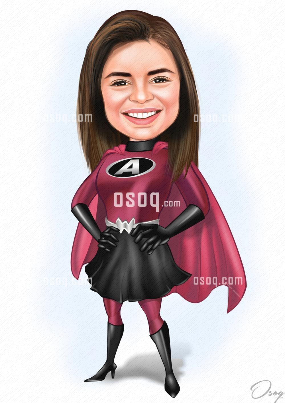 Woman cartoon caricature 20