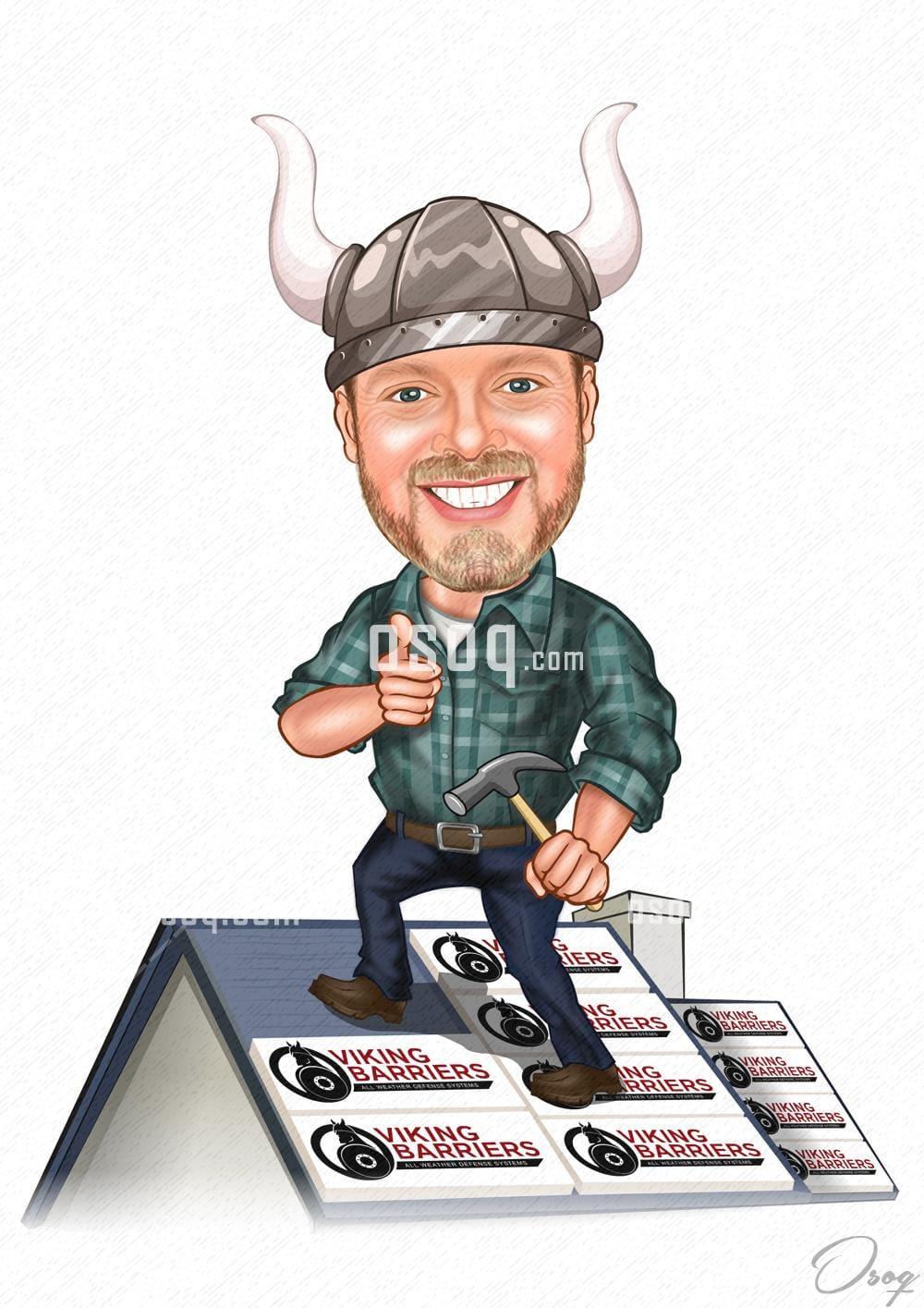 Work cartoon caricature 01