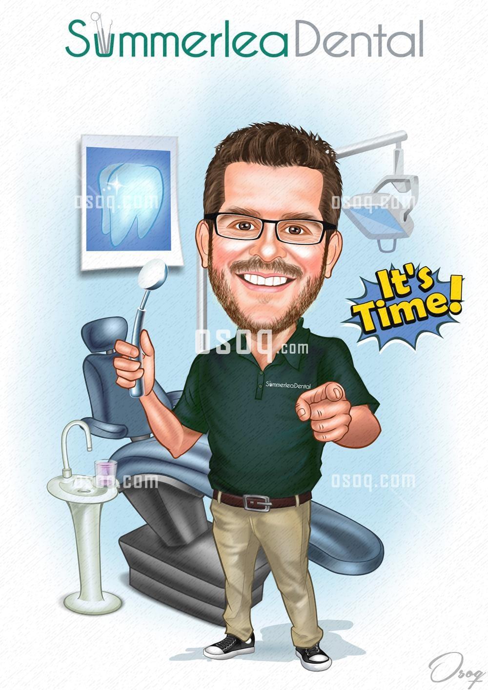 Work cartoon caricature 06