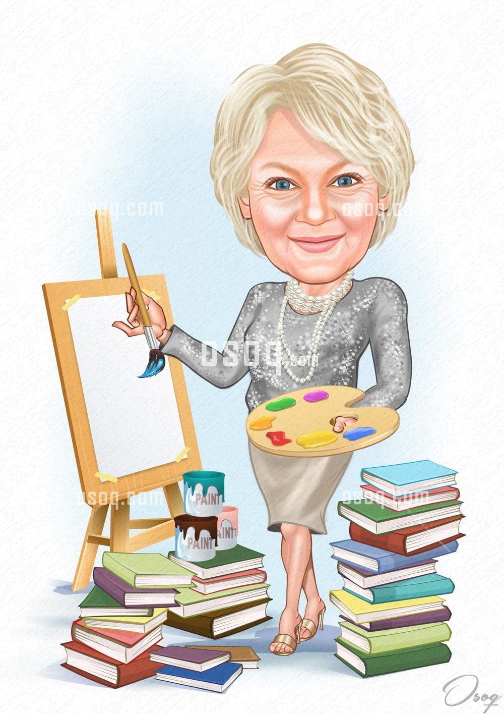 Work cartoon caricature 10