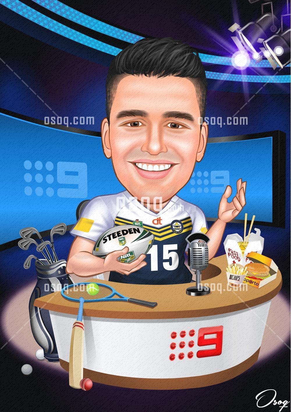 Work cartoon caricature 11