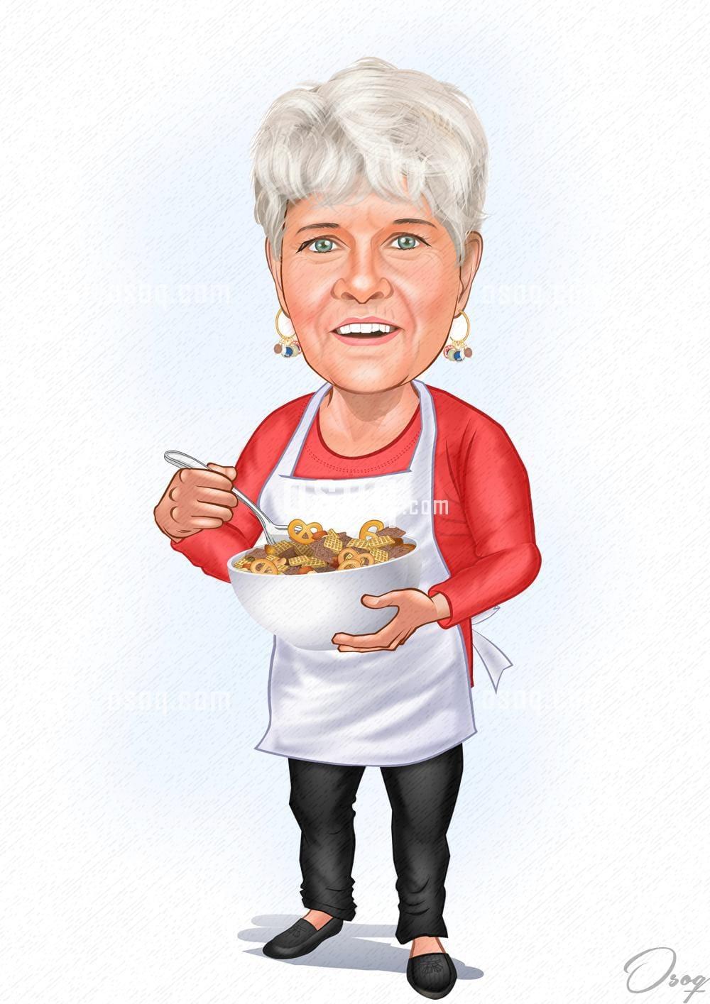 Work cartoon caricature 19