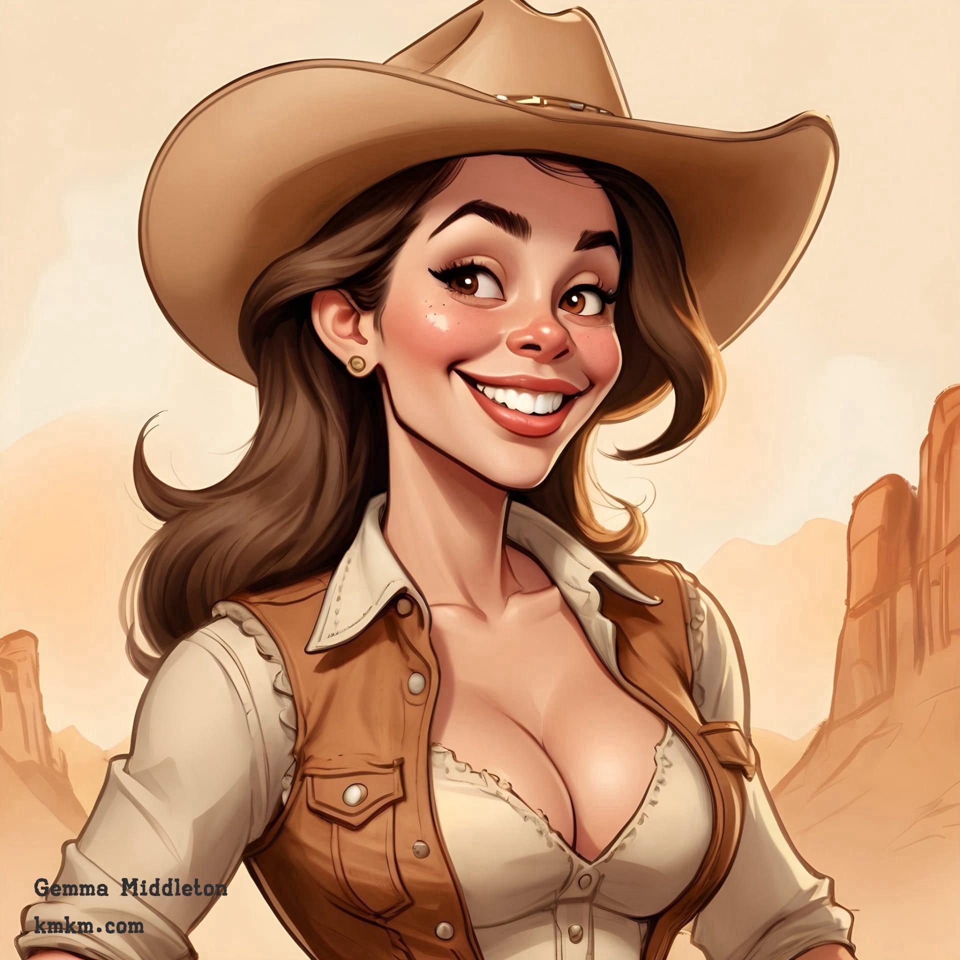 Female caricature 04