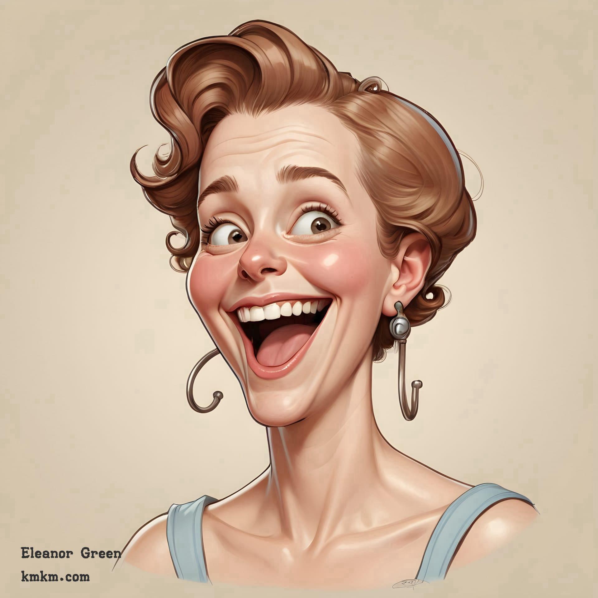 Female caricature 09